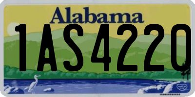 AL license plate 1AS4220