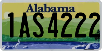 AL license plate 1AS4222
