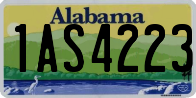 AL license plate 1AS4223