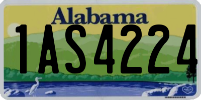AL license plate 1AS4224