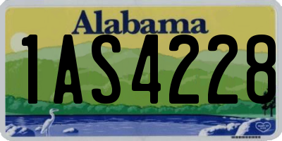 AL license plate 1AS4228