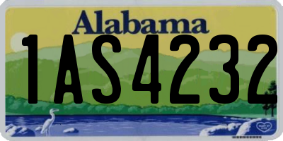 AL license plate 1AS4232