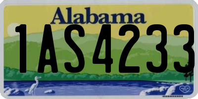 AL license plate 1AS4233