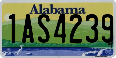 AL license plate 1AS4239