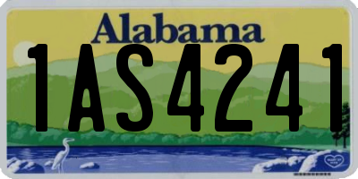 AL license plate 1AS4241