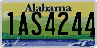 AL license plate 1AS4244