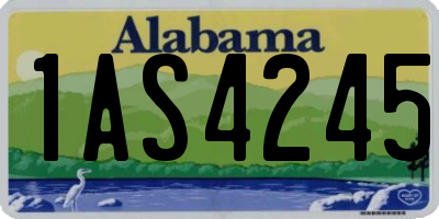 AL license plate 1AS4245