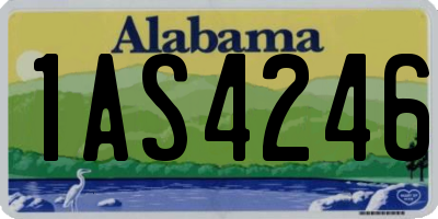 AL license plate 1AS4246