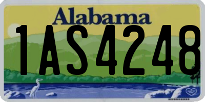 AL license plate 1AS4248