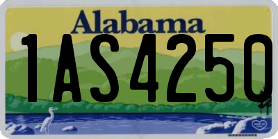 AL license plate 1AS4250
