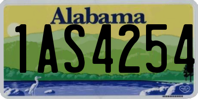 AL license plate 1AS4254
