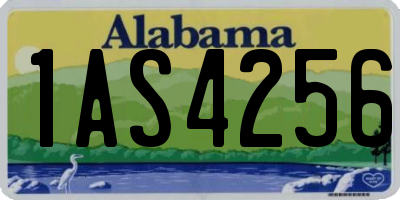 AL license plate 1AS4256
