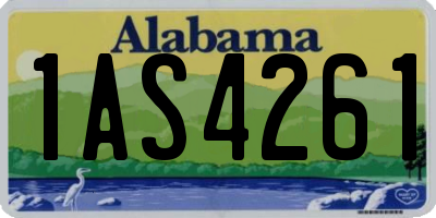 AL license plate 1AS4261