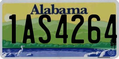 AL license plate 1AS4264