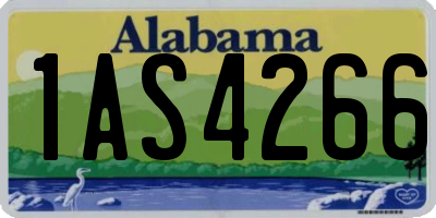 AL license plate 1AS4266
