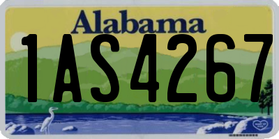 AL license plate 1AS4267