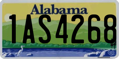 AL license plate 1AS4268