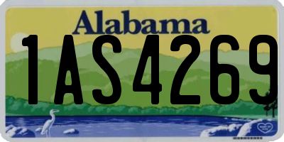 AL license plate 1AS4269