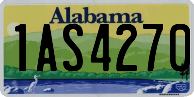 AL license plate 1AS4270