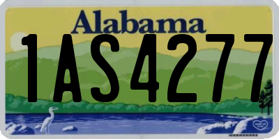 AL license plate 1AS4277