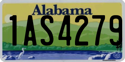 AL license plate 1AS4279