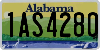 AL license plate 1AS4280