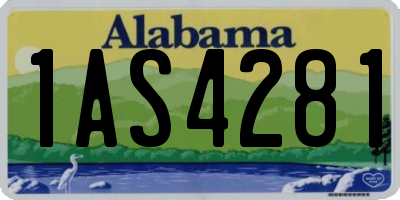 AL license plate 1AS4281
