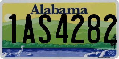 AL license plate 1AS4282