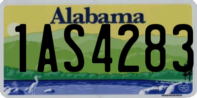 AL license plate 1AS4283