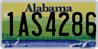 AL license plate 1AS4286