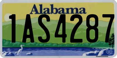 AL license plate 1AS4287