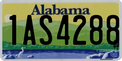 AL license plate 1AS4288