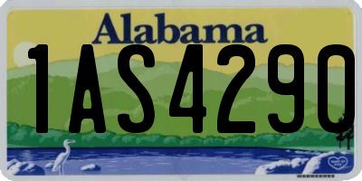 AL license plate 1AS4290