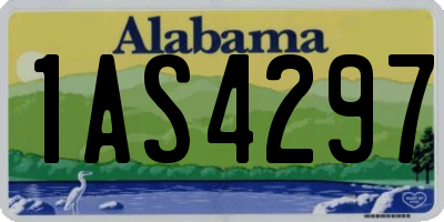 AL license plate 1AS4297