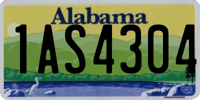 AL license plate 1AS4304