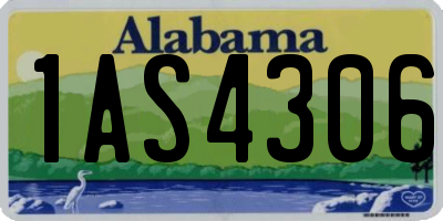 AL license plate 1AS4306