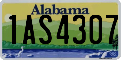 AL license plate 1AS4307