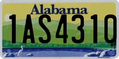 AL license plate 1AS4310
