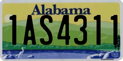 AL license plate 1AS4311