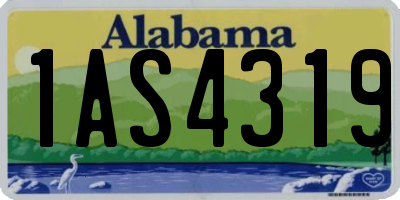 AL license plate 1AS4319