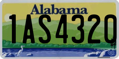 AL license plate 1AS4320