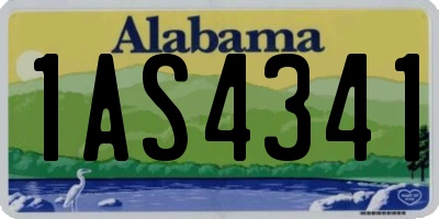 AL license plate 1AS4341