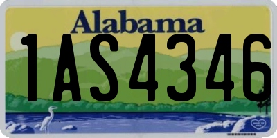 AL license plate 1AS4346