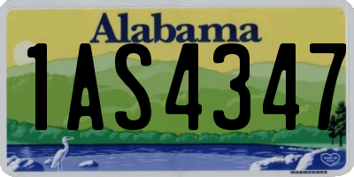 AL license plate 1AS4347