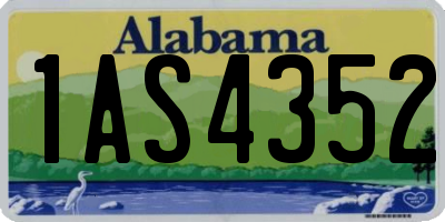 AL license plate 1AS4352