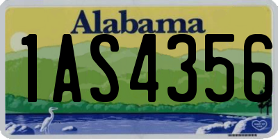 AL license plate 1AS4356