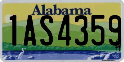 AL license plate 1AS4359