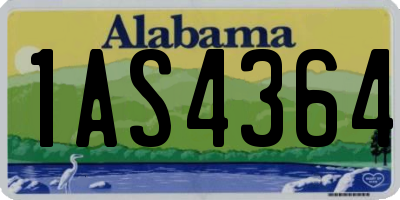 AL license plate 1AS4364