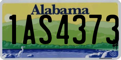 AL license plate 1AS4373