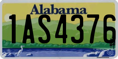 AL license plate 1AS4376